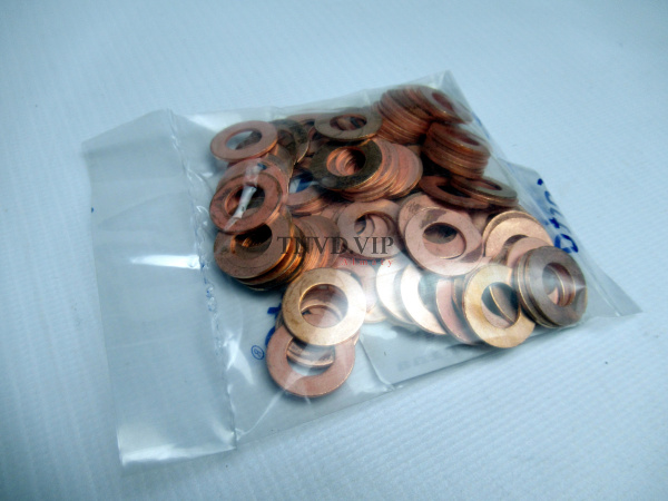Шайба форсунки медная 9*18*1 (100шт/уп) [90732]