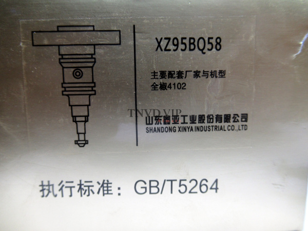 Плунжерная пара XZ95BQ58 XINYA D=9.5 [80290]