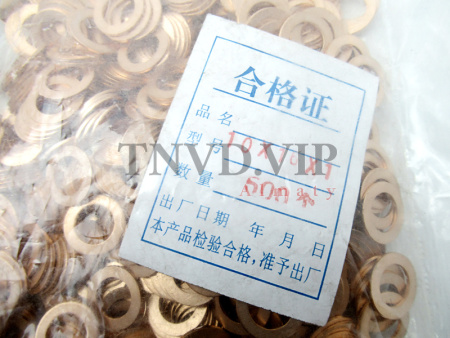 Шайба медная 10*16 (500шт/уп) [90344]